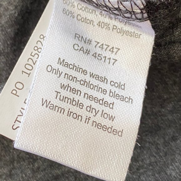 Charcoal Grey Long Sleeve V-N - Picture 2 of 4